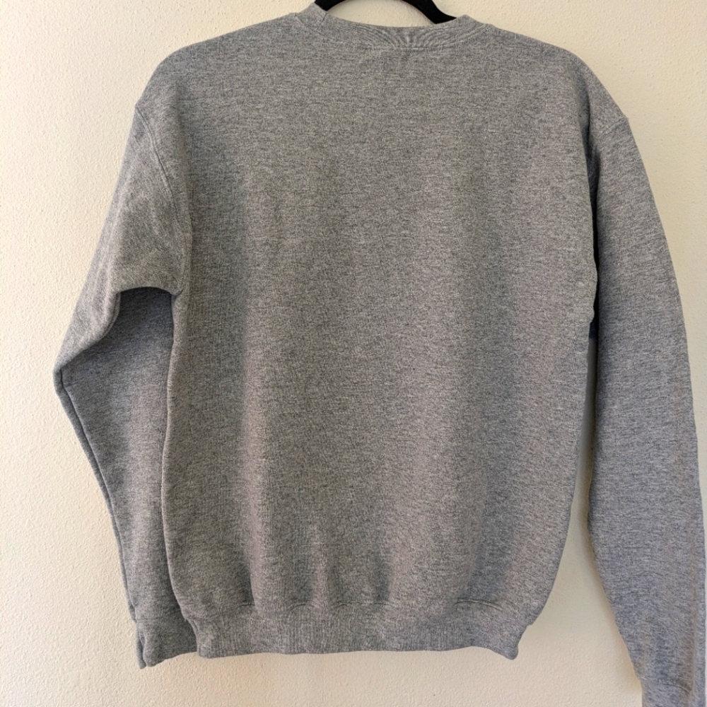 Gildan Cat Mom Gray Sweatshirt Fleece Lined Women's size M Cat Lover BookTok - Picture 3 of 7